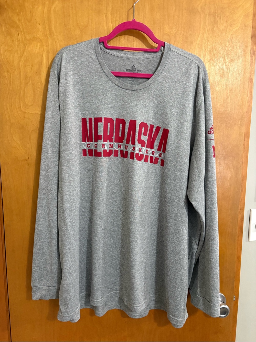 Adidas Nebraska Cornhuskers Long sleeve Shirt Men’s 3XL